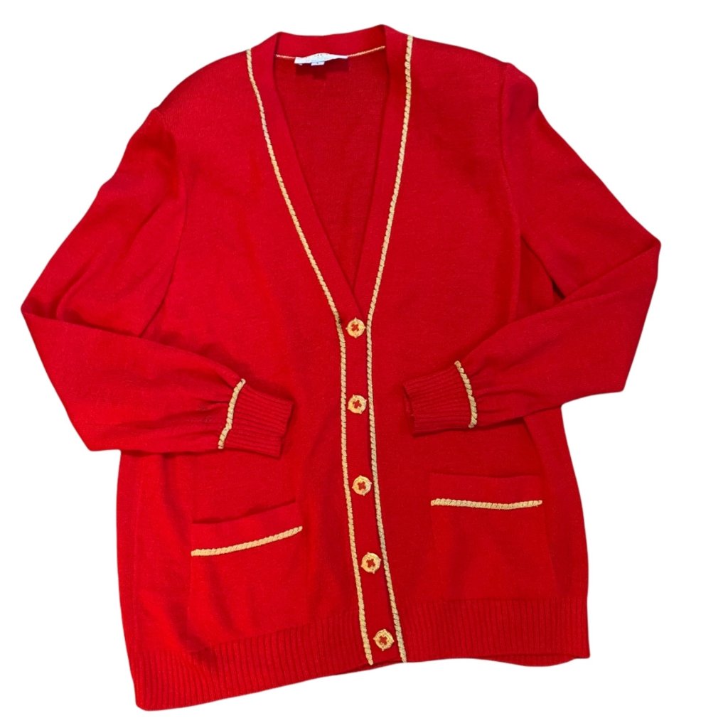 Vintage St. John Collection By Marie Gray Sweater Cardigan Usa